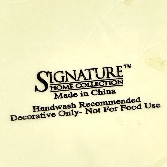 Signature Home Collection 'Bird' Parrots Vibrant Majolica 14.5" Ceramic Art Vase - Picture 11 of 11